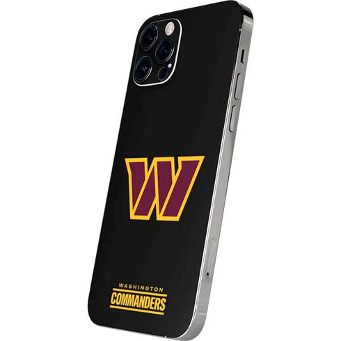 NFL Washington Commanders Black Background iPhone 12 Pro Max Skin